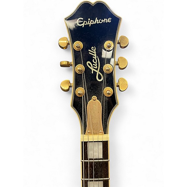 Used Epiphone BB King Lucille Black and Gold Hollow Body Electric Guitar