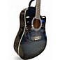 Used Washburn WA90CE Trans Black Acoustic Electric Guitar