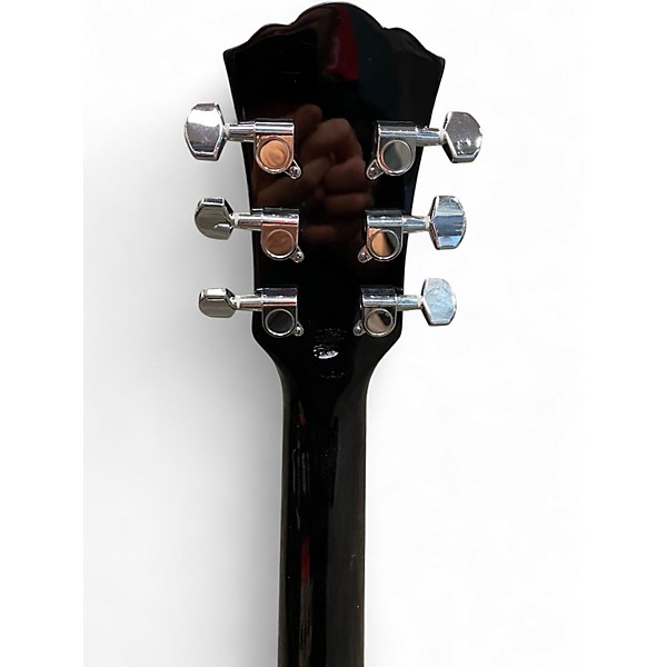 Used Washburn WA90CE Trans Black Acoustic Electric Guitar