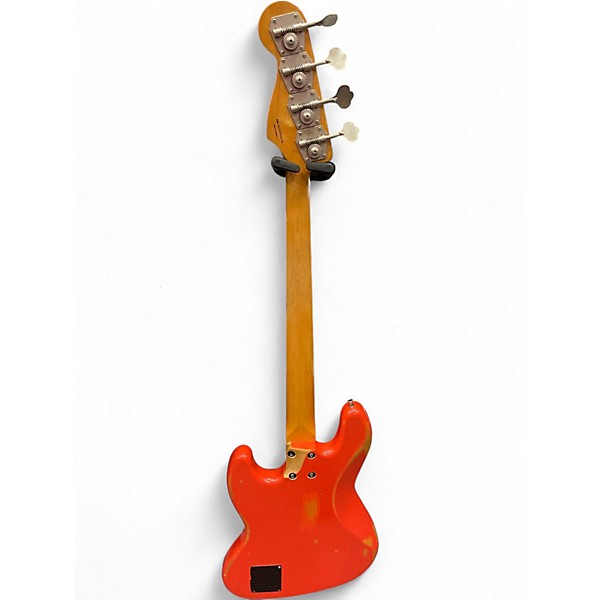 Used Fender Road Worn 1960S Jazz Bass Fiesta Red Electric Bass Guitar