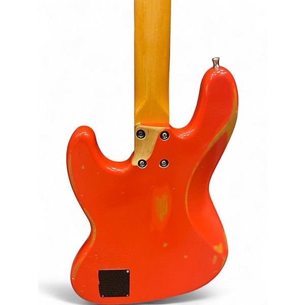 Used Fender Road Worn 1960S Jazz Bass Fiesta Red Electric Bass Guitar