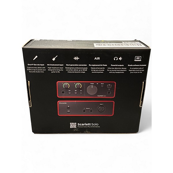 Used Focusrite solo gen 4 Audio Interface
