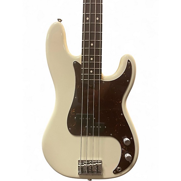 Used 2024 Fender American Professional II Precision Bass Olympic White Electric Bass Guitar