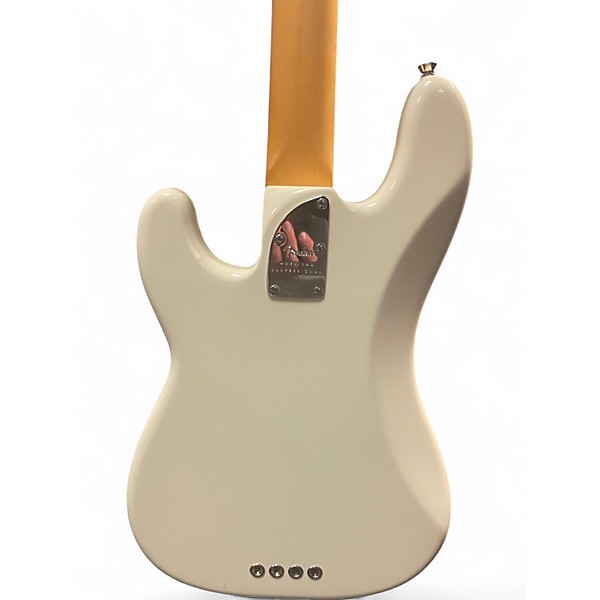 Used 2024 Fender American Professional II Precision Bass Olympic White Electric Bass Guitar