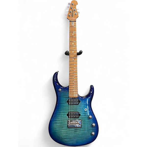 Used Ernie Ball Music Man JP15 John Petrucci Signature Cerulean Blue Solid Body Electric Guitar