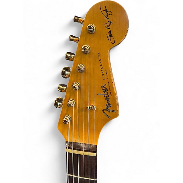 Used Fender Stevie Ray Vaughan Custom Shop Relic Sunburst Solid Body Electric Guitar