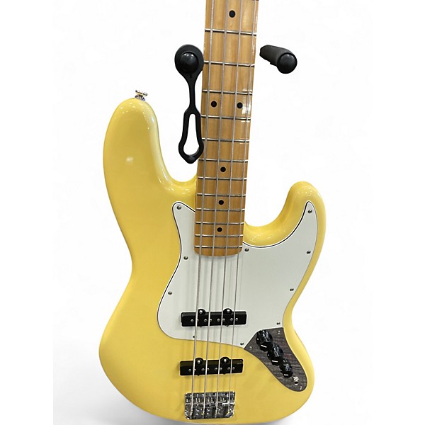 Used Fender Player Jazz Bass Yellow Electric Bass Guitar