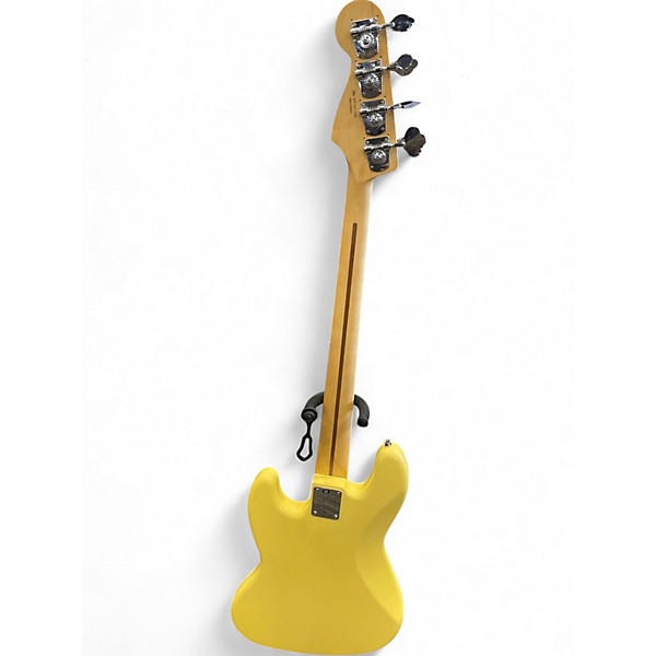 Used Fender Player Jazz Bass Yellow Electric Bass Guitar