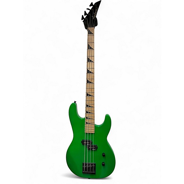 Used Jackson JS1M Concert Neon Green Electric Bass Guitar