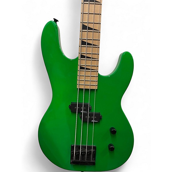 Used Jackson JS1M Concert Neon Green Electric Bass Guitar