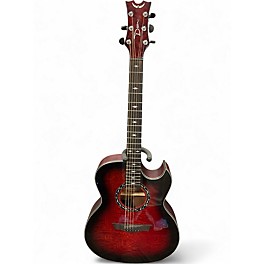 Used Dean EXQA RED BURST Acoustic Guitar