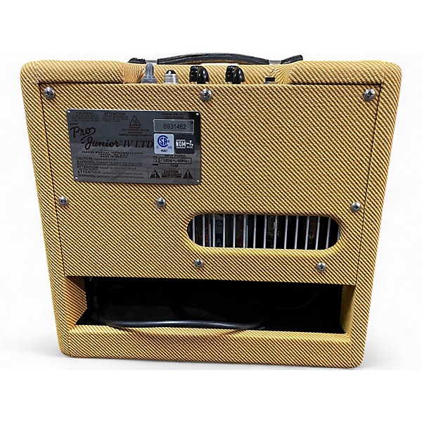 Used Fender Pro Junior IV 15W 1x10 Lacquered Tweed Tube Guitar Combo Amp