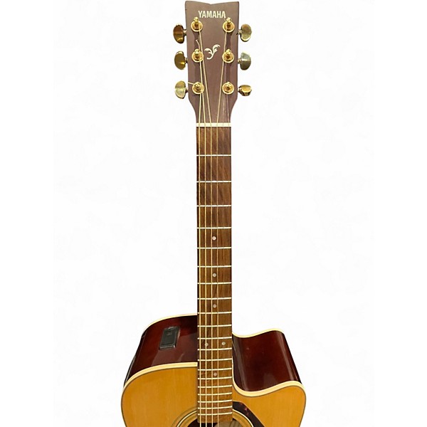 Used Yamaha FX335C Natural Acoustic Electric Guitar