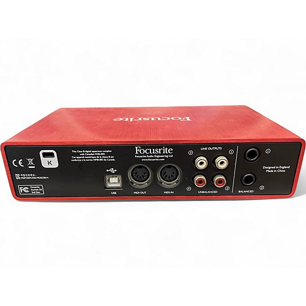Used Focusrite Scarlett 2i4 Audio Interface