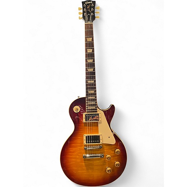 Used 2009 Gibson 50th Anniversary 1959 Reissue Les Paul Cherry Sunburst Solid Body Electric Guitar