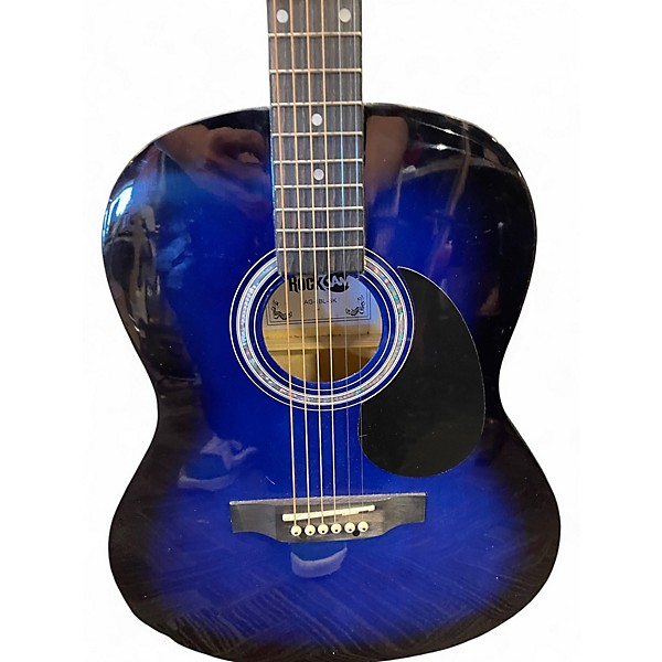 Used Rock Jam DREADNOUGHT Blue Burst Acoustic Guitar