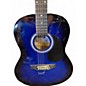 Used Rock Jam DREADNOUGHT Blue Burst Acoustic Guitar