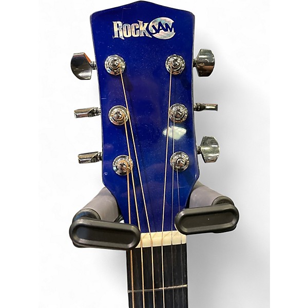 Used Rock Jam DREADNOUGHT Blue Burst Acoustic Guitar