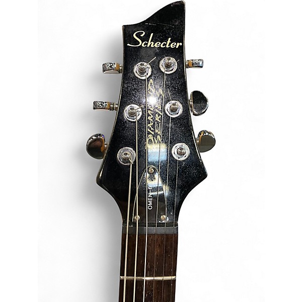Used Schecter Guitar Research Omen 6 Black Solid Body Electric Guitar