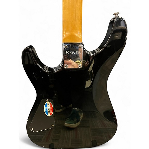 Used Schecter Guitar Research Omen 6 Black Solid Body Electric Guitar