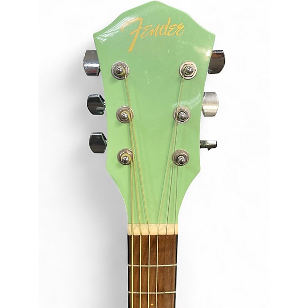 Used Fender FA135CE Concert surf green Acoustic Electric Guitar