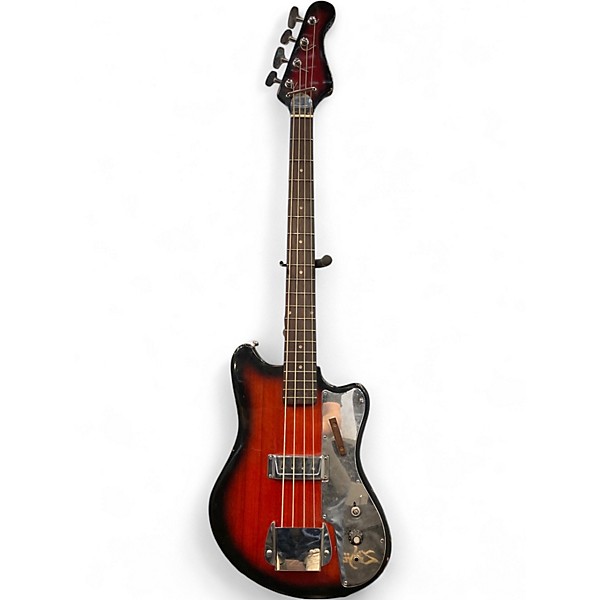 Used Teisco 1PU 2 Color Sunburst Electric Bass Guitar