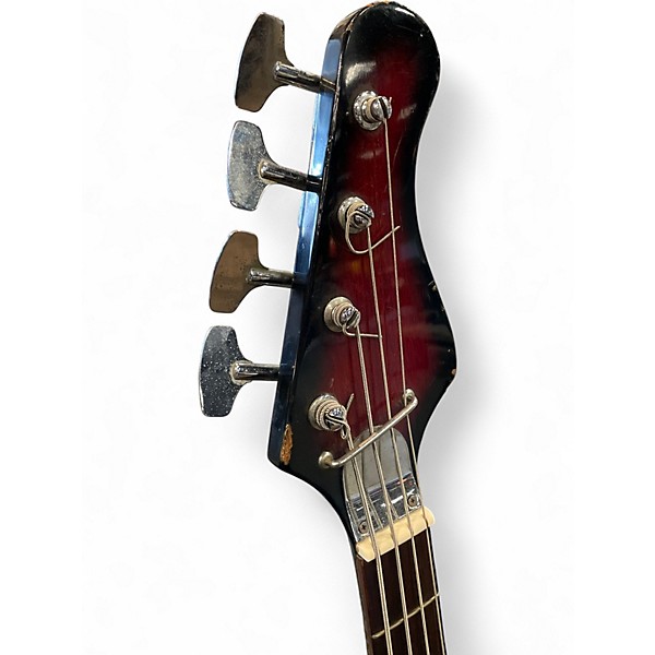 Used Teisco 1PU 2 Color Sunburst Electric Bass Guitar