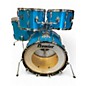 Used 1980s Premier 4 Piece Crown Chromatic Blue Drum Kit thumbnail