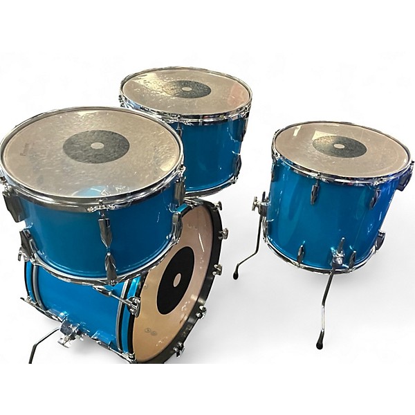 Used 1980s Premier 4 Piece Crown Chromatic Blue Drum Kit