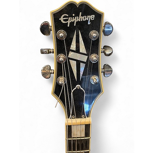 Used Epiphone SHINICHI UBUKATA ES355 OLIVE GREEN Hollow Body Electric Guitar