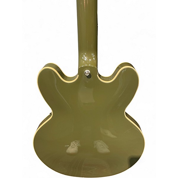 Used Epiphone SHINICHI UBUKATA ES355 OLIVE GREEN Hollow Body Electric Guitar