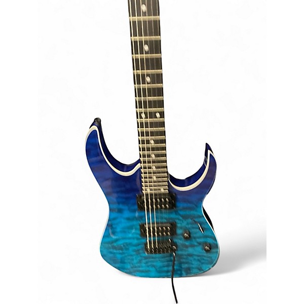 Used Ibanez GRG120 Blue FADE Solid Body Electric Guitar