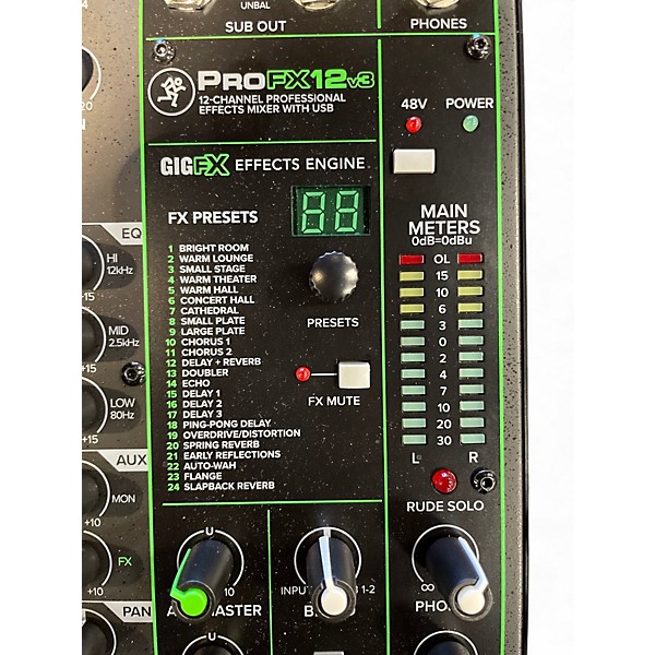 Used Mackie PRO FX 12V3 Unpowered Mixer