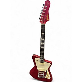 Used Baum Wingman Crimson Red Solid Body Electric Guitar