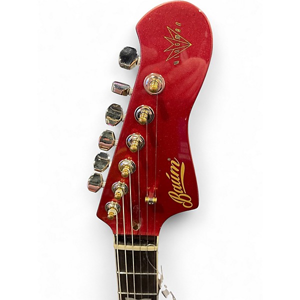 Used Baum Wingman Crimson Red Solid Body Electric Guitar