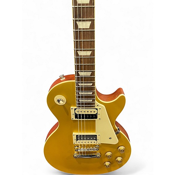 Used Epiphone Les Paul Traditional Pro IV WORN METALLIC GOLD Solid Body Electric Guitar