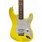 Used Fender Tom Delonge Signature Stratocaster Graffiti Yellow Solid Body Electric Guitar