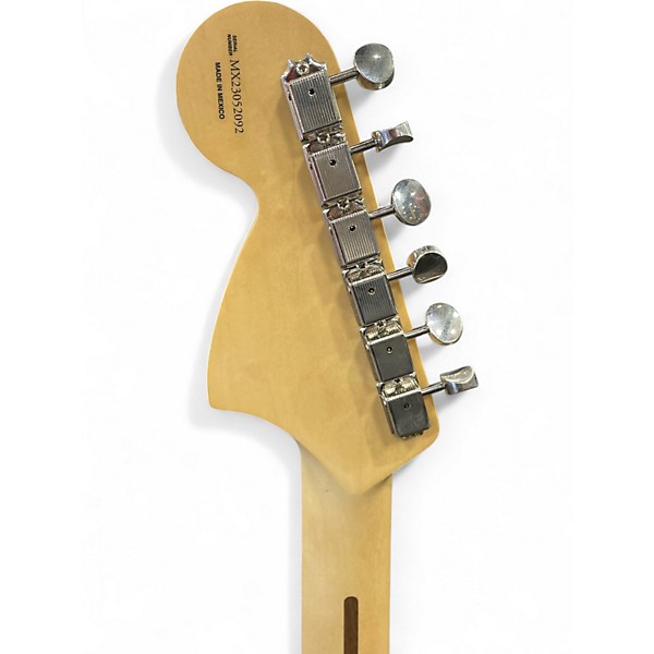 Used Fender Tom Delonge Signature Stratocaster Graffiti Yellow Solid Body Electric Guitar