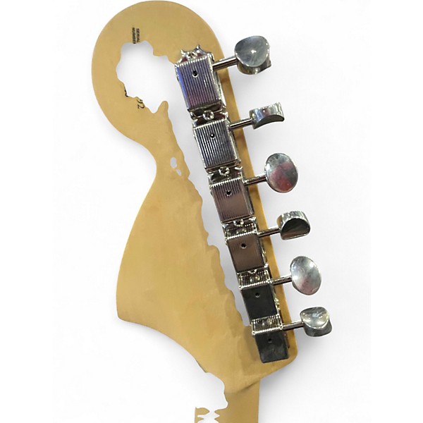 Used Fender Tom Delonge Signature Stratocaster Graffiti Yellow Solid Body Electric Guitar