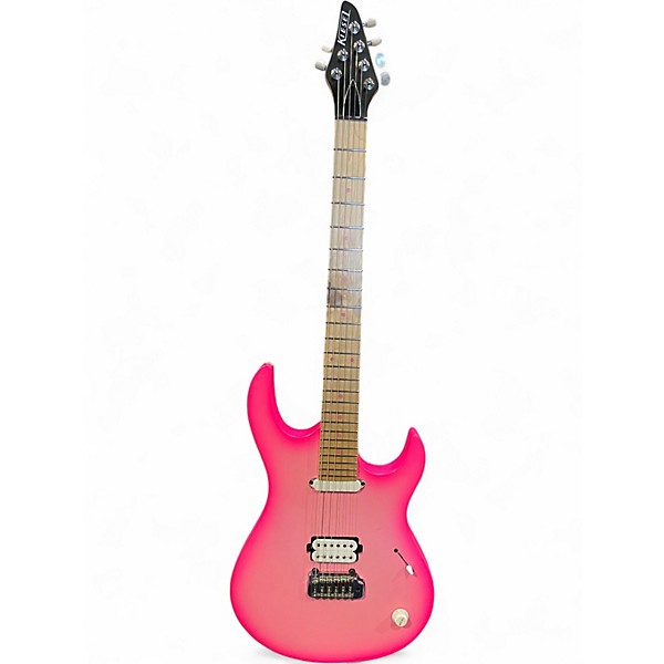 Used Kiesel Aries 6 Pink Burst Solid Body Electric Guitar