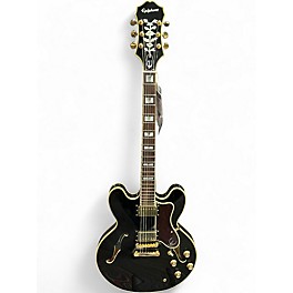 Used Epiphone Sheraton II Black Hollow Body Electric Guitar