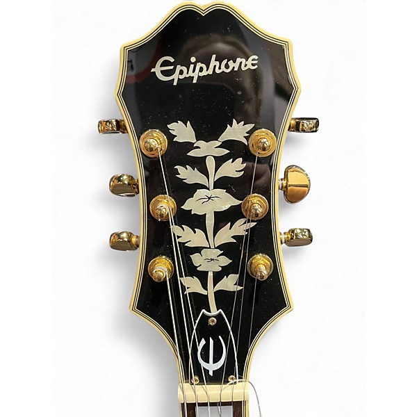 Used Epiphone Sheraton II Black Hollow Body Electric Guitar
