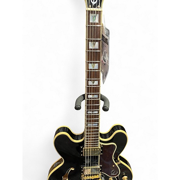 Used Epiphone Sheraton II Black Hollow Body Electric Guitar