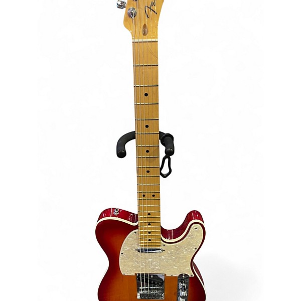 Used Fender American Deluxe Telecaster Aged Cherry Burst Solid Body Electric Guitar