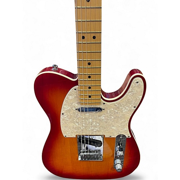 Used Fender American Deluxe Telecaster Aged Cherry Burst Solid Body Electric Guitar