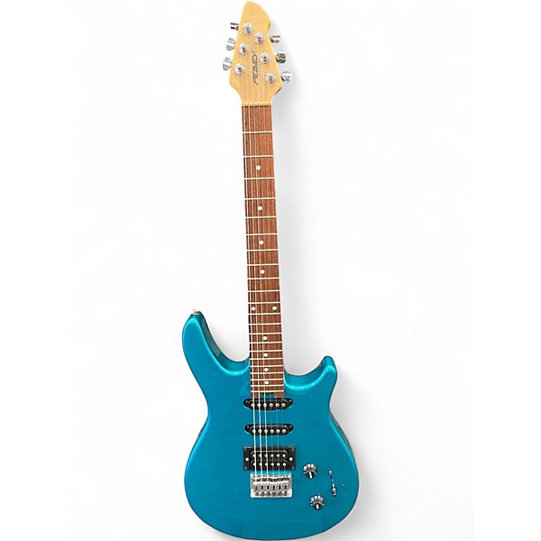Used Peavey Firenza Metallic Aqua Marine Solid Body Electric Guitar