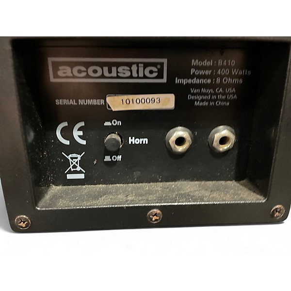 Used Acoustic B410 400W 4x10 Bass Cabinet