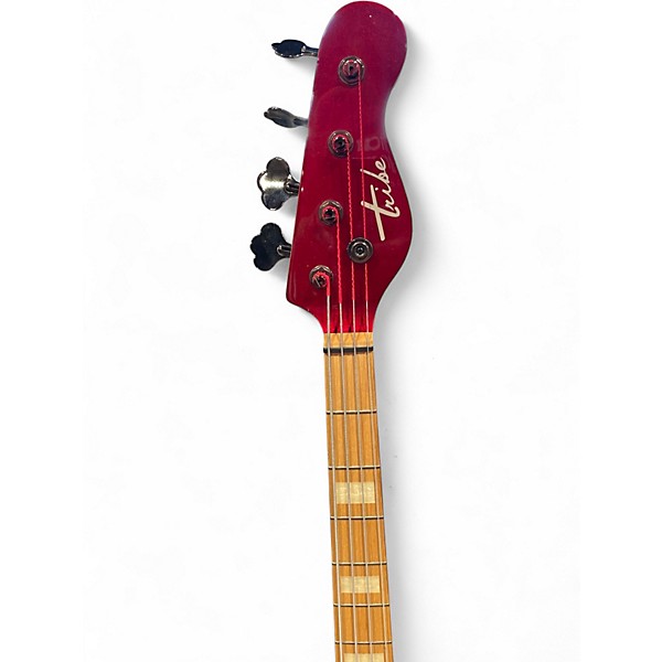 Used Tribe SF4 Red Electric Bass Guitar