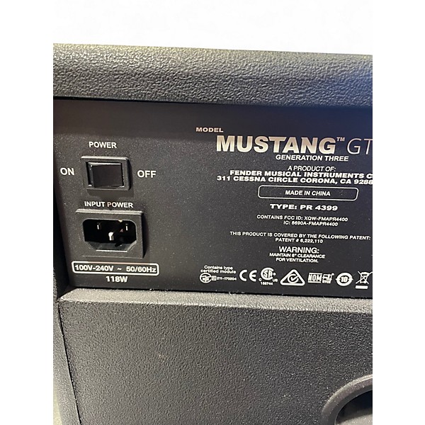 Used Fender Mustang GT 40 40W 2X6.5 Guitar Combo Amp