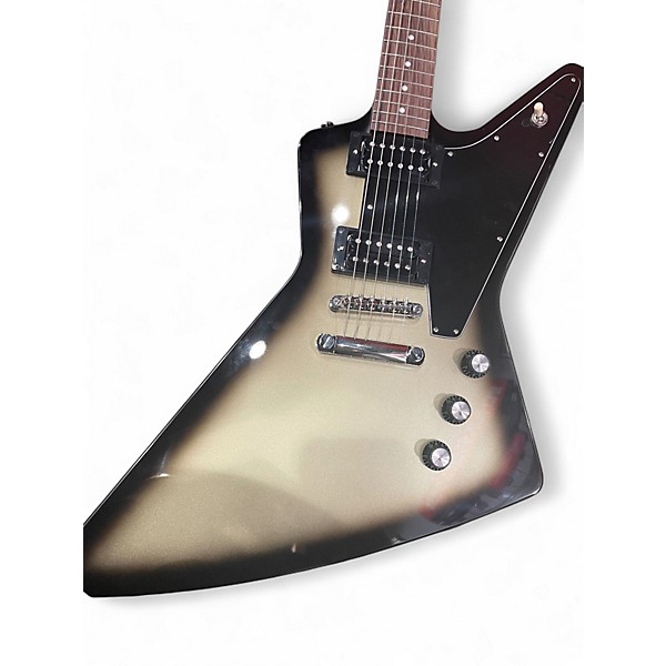 Used Epiphone Inspired by Gibson Epiphone Explorer Custom, Exclusive Silverburst Solid Body Electric Guitar